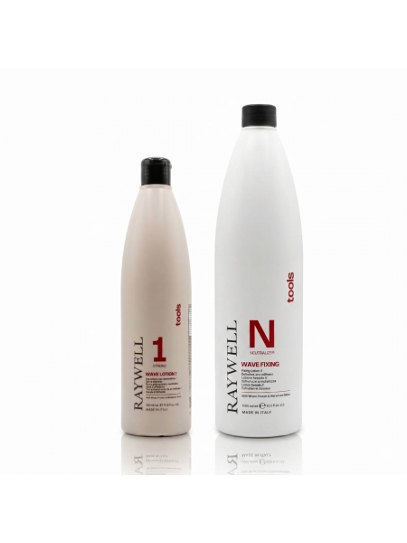 Raywell Tools Wave Lotion 1 Strong Набір для біозавивки для натурального та жорсткого густого волосся RR540+RR543, 100+200 г (розлив)