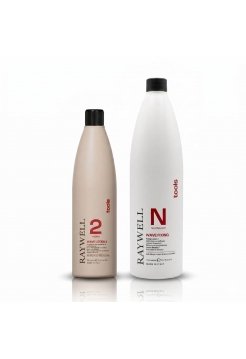Набір для біозавивки Raywell Wave Tools Lotion 2 Medium  для натурального та фарбованого волосся RR541+RR543, 500+1000 мл