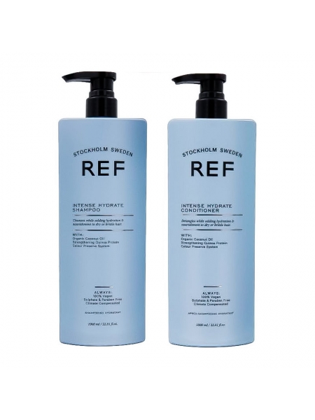 Набір "Зволоження волосся" REF DUO Intense Hydrate шампунь та кондиціонер, 2х200 г (розлив)