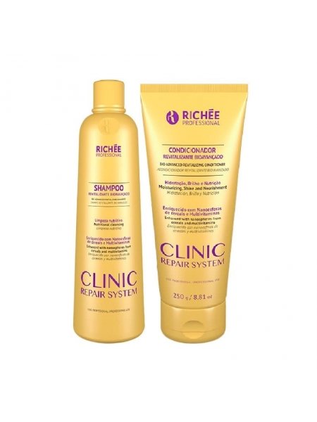 Набор для домашнего ухода за волосами Richee Clinic Repair System (шампунь + кондиционер)