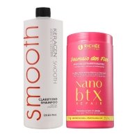 Набір холодного ботоксу для волосся Richee Nano Btx Repair Desmaio dos Fios