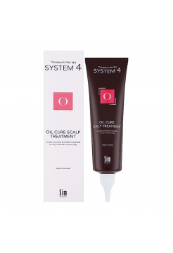 Маска-пилинг Sim Sensitive System 4 "O" Oil Cure Scalp Treatment для глубокой очистки кожи головы, 150 мл