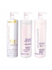 Набір кератину SoupleLiss Gold Liss Blond для випрямлення волосся з антитжовтим ефектом, 3х1000 мл (заводські)