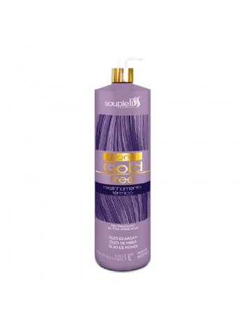 Фиолетовая нанопластика для волос SoupleLiss Gold Free Blond для выпрямления блонда