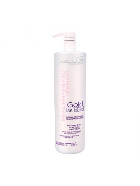Кератин SoupleLiss Gold Liss Blond для выпрямления блонда с антижелтым эффектом, 100 г (разлив)