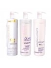 Набір кератину SoupleLiss Gold Liss Blond для випрямлення волосся з антитжовтим ефектом, 3х200 г (розлив)