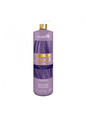 Фиолетовая нанопластика для волос SoupleLiss Gold Free Blond для выпрямления блонда