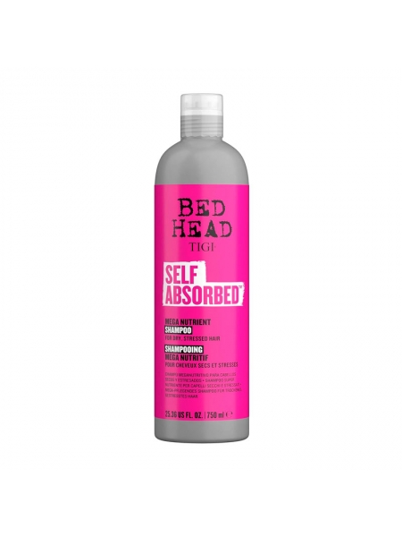 Питательный шампунь Tigi Bed Head Self Absorbed Mega Nutrient Shampoo для сухих и ломких волос, 750 мл