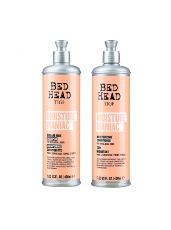 Набор Tigi Bed Head Moisture Maniac бесульфатный шампунь и кондиционер для сухих волос 2х400 мл