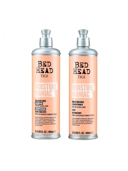 Набор Tigi Bed Head Moisture Maniac бесульфатный шампунь и кондиционер для сухих волос 2х400 мл