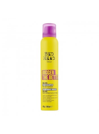 Шампунь-пінка для об'єму волосся Tigi Bed Head Bigger The Better Volume Foam Shampoo, 200 мл