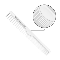 Гребень для стрижки волос Toni & Guy Carbon Antistatic Comb комбинированный антистатический карбоновый белый (06900)