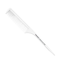 Расческа Toni&Guy Carbon 8612 Antistatic для начеса с ручкой карбоновая антистатическая 23,5 см белая