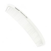 Гребень Toni&Guy Carbon 0913 Antistatic для стрижки и тушевки волос комбинированный антистатический 19 см белый