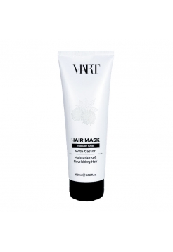 Відновлююча маска VIART Hair Mask with Castor Oil для зволоження і живлення сухого волосся, 200 мл