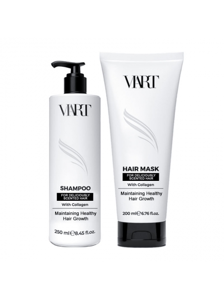 Набор VIART DUO with Collagen шампунь и маска для легкого расчесывания поврежденных волос, 250+200 мл