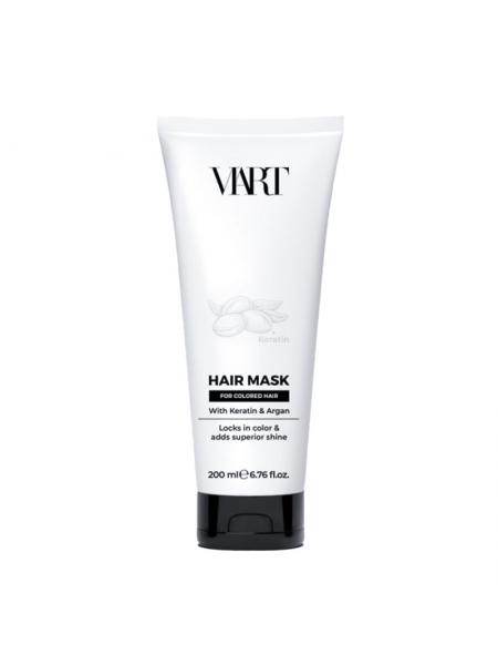 Кератинова маска VIART Hair Mask with Keratin & Argan Oil для фарбованого волосся, 200 мл