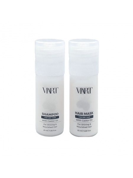 Набор VIART DUO with Castor Oil шампунь и маска для увлажнения и питания сухих волос, пробники 2x25 мл