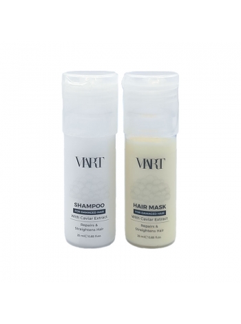 Набор VIART DUO with Caviar Extract шампунь и маска для восстановления и разглаживания волос, пробники 2x25 мл
