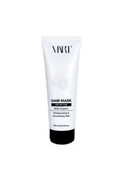 Відновлююча маска VIART Hair Mask with Castor Oil для зволоження і живлення сухого волосся, 200 мл