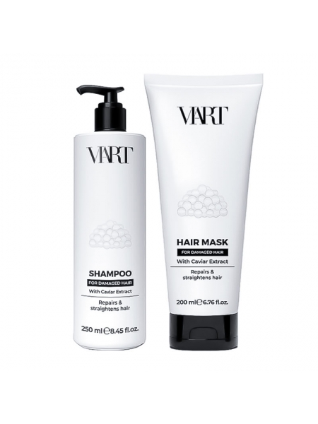 Набор VIART DUO with Caviar Extract шампунь и маска для восстановления и разглаживания волос, 250+200 мл