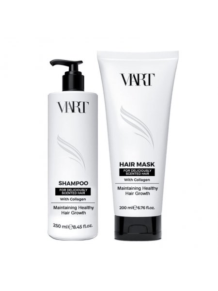 Набір VIART DUO with Collagen шампунь і маска  для легкого розчісування пошкодженого волосся, 250+200 мл
