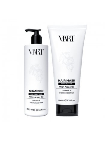 Набір VIART DUO with Argan Oil зволожуючі шампунь і маска для кучерявого волосся, 250+200 мл
