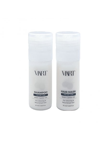 Набор VIART DUO with Castor Oil шампунь и маска для увлажнения и питания сухих волос, пробники 2x25 мл