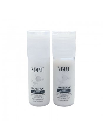 Набір VIART DUO with Hyaluronic Acid шампунь і маска для відновлення та об'єму тонкого волосся, пробники 2x25 мл