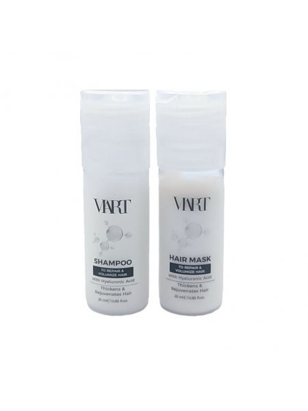 Набор VIART DUO with Hyaluronic Acid шампунь и маска для восстановления и объема тонких волос, пробники 2x25 мл