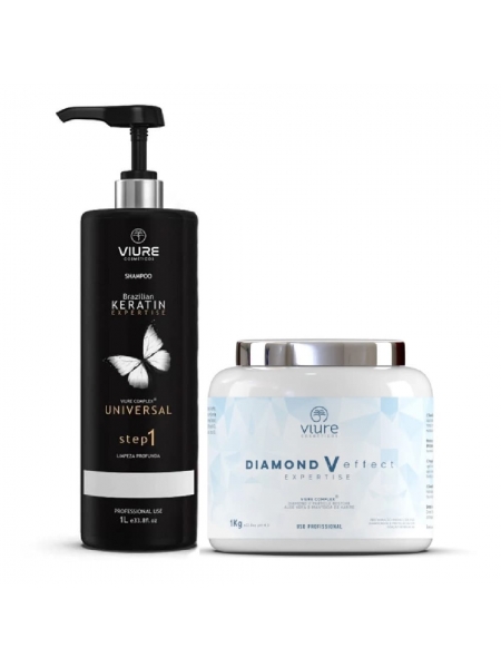 Набір ботоксу для волосся Vitaker VIURE Diamond V Effect, 2х100 г (розлив)