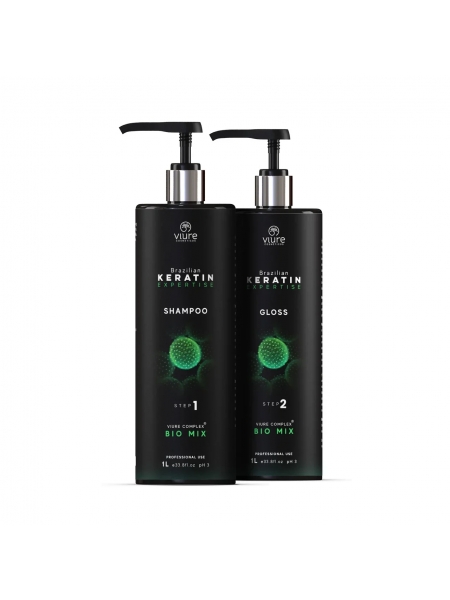 Набор нанопластики для волос Vitaker VIURE Gloss Biomix, 2х1000 мл (заводские)