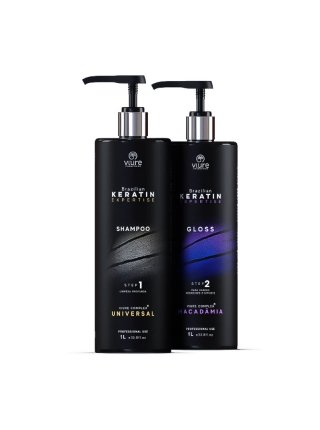 Набор кератина для волос VIURE Brazilian Keratin Macadamia, 2х1000 мл (заводские)