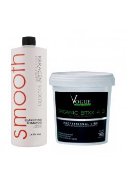 Набор ботокса для волос Vogue Cosmetics btox Organico Btxx 4.0, 2х1000 мл (заводские)