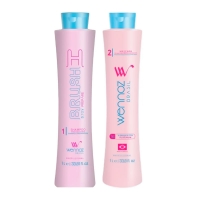 Набор бoтoкca для волос Wennoz Brasil (Honma Tokyo) H-Brush B.Tox Platinum, 2х30 г (разлив)