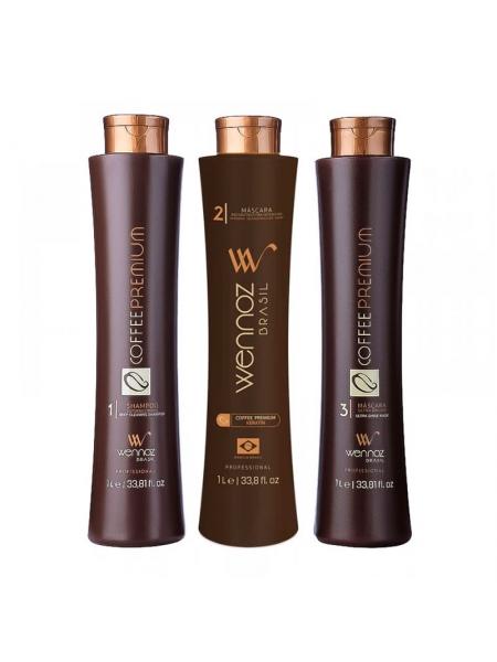 Набор кератина Wennoz Brasil (Honma Tokyo) Coffee Premium Keratin, 3х30 г (разлив)