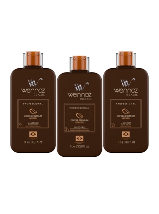 Набор кератина Wennoz Brasil (Honma Tokyo) Coffee Premium Keratin, 3х500 г (разлив)