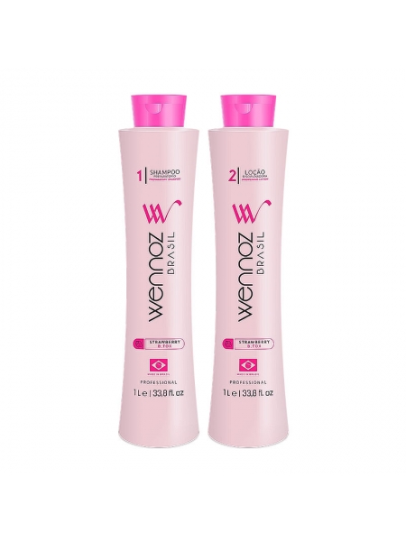 Набор бoтoкca Wennoz Brasil (Honma Tokyo) B.Tox Strawberry для разглаживания волос, 2х100 г (разлив)