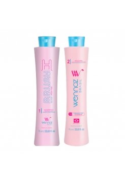 Набір бoтoкcу для волосся Wennoz Brasil (Honma Tokyo) H-Brush B.Tox Platinum, 2х1000 мл (заводські)