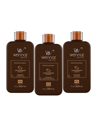 Набір кератину Wennoz Brasil (Honma Tokyo) Coffee Premium Keratin, 3х100 г (розлив)