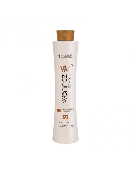 Шампунь Wennoz Brasil (Honma Tokyo) Vanillaplastia Preparatory Shampoo для глубокой очистки, 1000 мл (заводская)