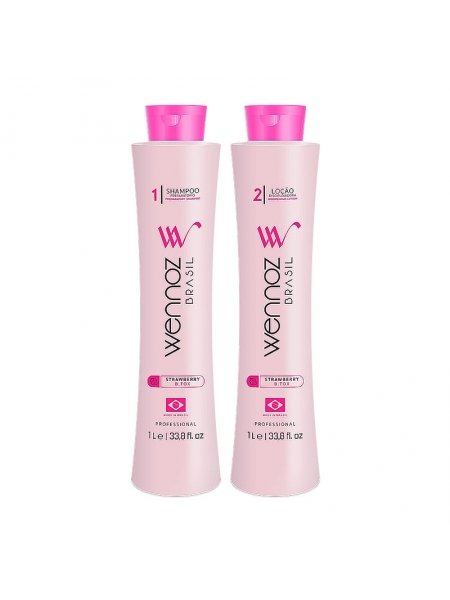 Набор бoтoкca Wennoz Brasil (Honma Tokyo) B.Tox Strawberry для разглаживания волос, 2х500 г (разлив)