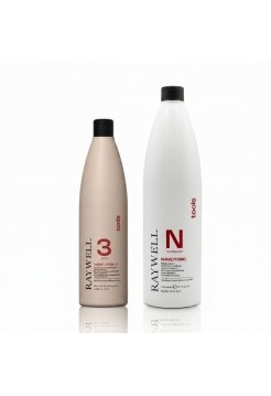 Набір Raywell Tools Wave Lotion 3 Soft для біозавивки для пошкодженого та знебавленого волосся RR542+RR543, 500+1000 мл