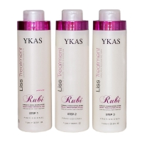 Набір кератину для волосся Ykas Rubi, 3х1000 мл (заводські)