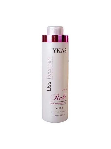 Шампунь Ykas Rubi Pre Treatment Shampoo Step 1 для глубокой очистки волос, 1000 мл (заводская)