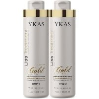Набор для кератинового выпрямления Ykas Gold, 2х1000 мл (заводские)