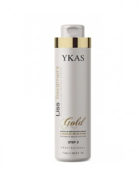 Кератин для волос Ykas Gold (шаг 2), 1000 мл (заводская)