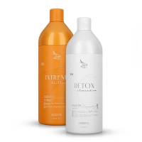 Набір Zap Extreme Brillant для кератинового випрямлення сильного завитка, 2х1000 мл (заводські)