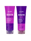 Набор для домашнего ухода за волосами ZOOM Keratin Shampoo + Mask