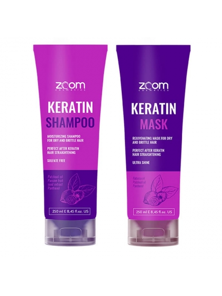 Набір для домашнього догляду ZOOM Keratin Shampoo + Mask